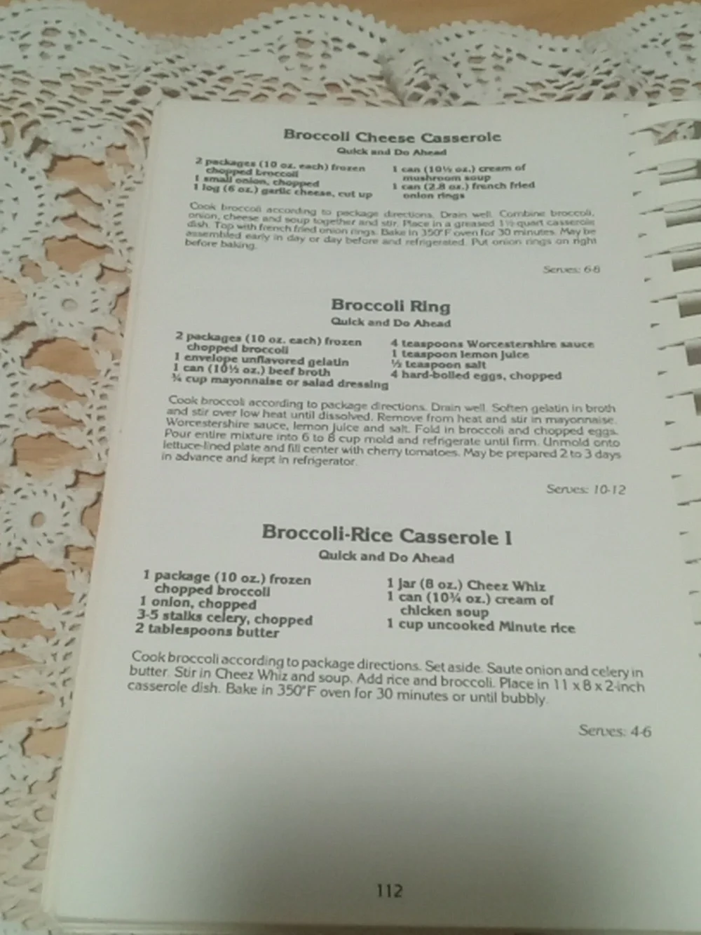 Vintage Cookbook, Jewish Women of St. Louis Section